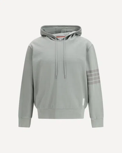 Thom Browne Hooded Sweater Drawstring Kangaroo Pocket In Blue