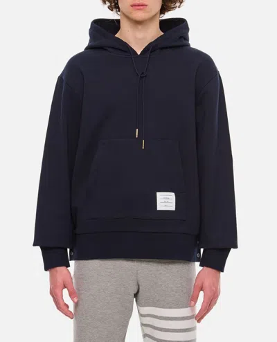 THOM BROWNE COTTON HOODIE PULLOVER