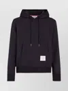 Thom Browne Cotton Hoodie With Floral Mesh Detail
