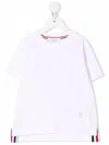 Thom Browne Cotton Jersey Crewneck T-shirt In Weiss