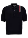 Thom Browne Rwb Polo In Blue