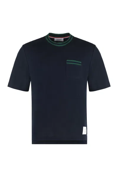 THOM BROWNE THOM BROWNE COTTON KNIT T-SHIRT