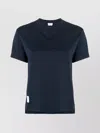 Thom Browne Cotton T-shirt In Blue