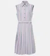 Thom Browne Cotton Midi Dress In White