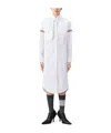 Thom Browne Rwb-stripe Cotton Shirt Dress - Women's - Cotton In White