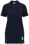 Thom Browne Mini Jacquard Knit Polo Dress In