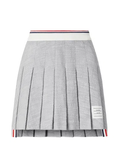 Thom Browne Cotton Mini Skirt In Multi