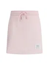 Thom Browne Multicolor Cotton Mini Skirt In Purple