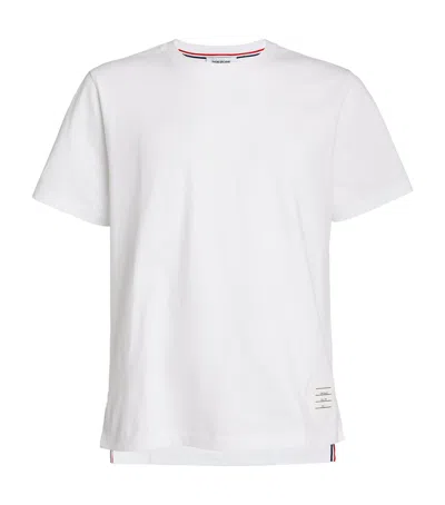THOM BROWNE COTTON NAME TAG T-SHIRT