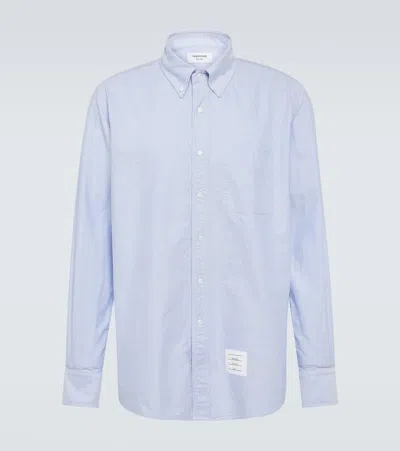 Thom Browne Light Blue Cotton Button-down Shirt