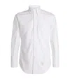 Thom Browne Classic Long Sleeves Shirt With Cf Gg Placket In Solid Poplin Clothing In White