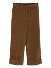 Thom Browne Belt Loop Casual Pants In Brown