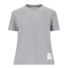Thom Browne Classic Loopback Pique T-shirt In Grey