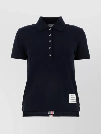 Thom Browne Relaxed-fit Cotton Polo Shirt In Blue