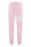 Thom Browne Cotton Piqué Trousers In Pink