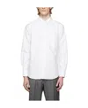 Thom Browne Signature Grosgrain Placket Shirt In White