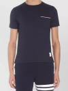 THOM BROWNE COTTON POCKET T-SHIRT WITH CREW NECK