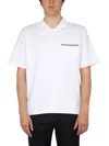 Thom Browne Rwb Trim Jersey Polo Short