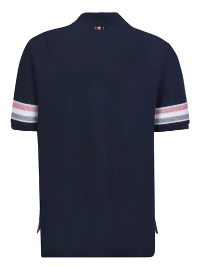 Thom Browne Cotton Polo In Blue