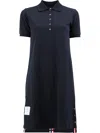 Thom Browne Cotton Polo Dress In Blue