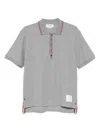 Thom Browne Polo Shirt Cotton Ribbed Collar