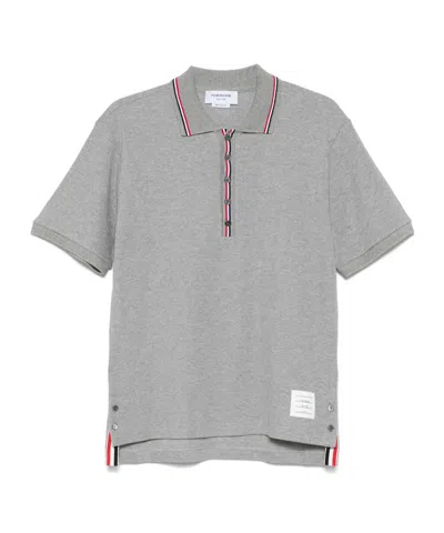 THOM BROWNE COTTON POLO SHIRT