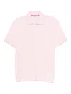 Thom Browne Light Pink Solid Polo