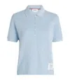 Thom Browne Cotton Polo Shirt In Blue