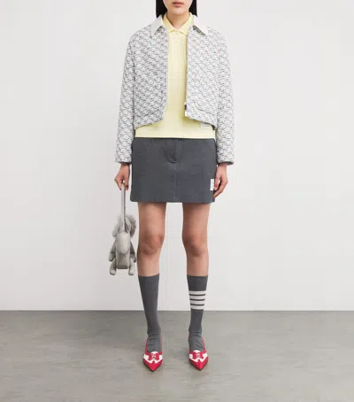 Thom Browne Cotton Polo Shirt In Yellow
