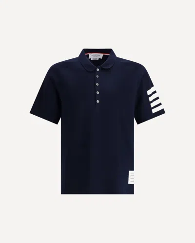 THOM BROWNE COTTON POLO SWEATER