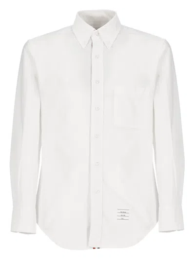 Thom Browne Cotton Popeline Shirt In White