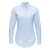 Thom Browne Classic Point Collar Shirt In Blue