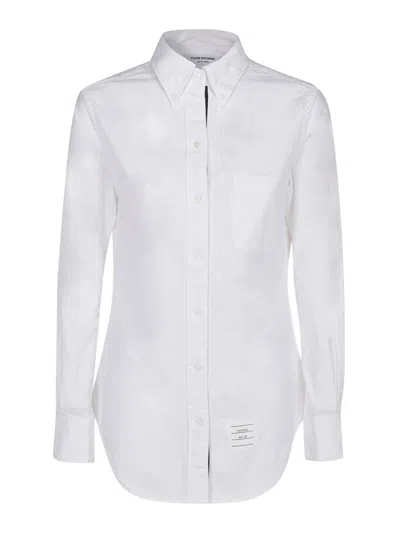 Thom Browne Cotton Poplin Shirt In White