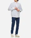 Thom Browne Cotton Seersucker Jacket In Clear Blue