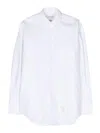 Thom Browne Men's Cotton Shirt In Blanco