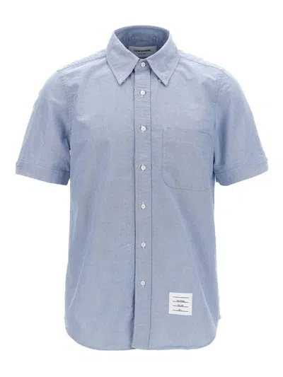Thom Browne Cotton Shirt In Blue