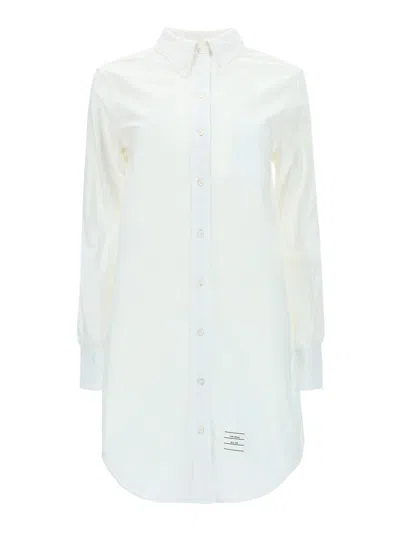 THOM BROWNE COTTON SHIRT DRESS