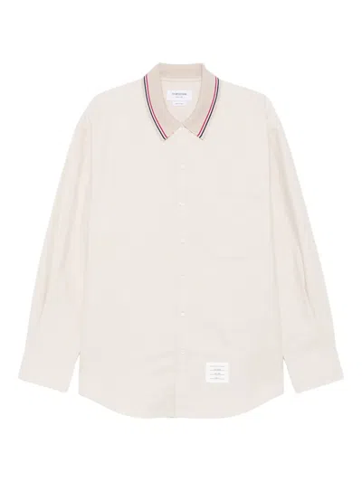 Thom Browne Cotton Shirt In Neutral
