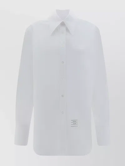 THOM BROWNE COTTON SHIRT WITH BACK YOKE AND PATCH POCKET