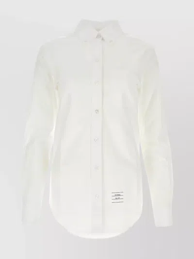 THOM BROWNE COTTON SHIRT WITH CHEST POCKET AND CUFFS
