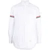 Thom Browne Cotton Shirt With Chest Pocket And Cuffed Sleeves