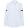 Thom Browne White/blue Striped Button-down Shirt