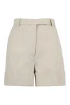 Thom Browne Cotton Shorts In Neutral