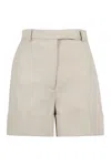 Thom Browne Cotton Shorts In Beige