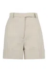 Thom Browne Cotton Shorts In Beige