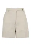 Thom Browne Cotton Shorts In Beige