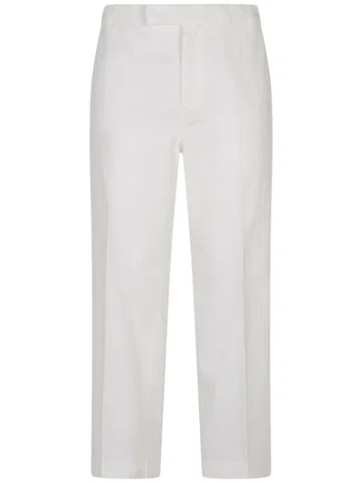 THOM BROWNE COTTON STRAIGHT-LEG TROUSERS