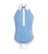 Thom Browne Cotton Stripe Halter Top In Blue