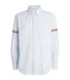 Thom Browne White/blue Striped Button-down Shirt In Blue
