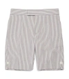 THOM BROWNE COTTON STRIPED SHORTS (2-12 YEARS)